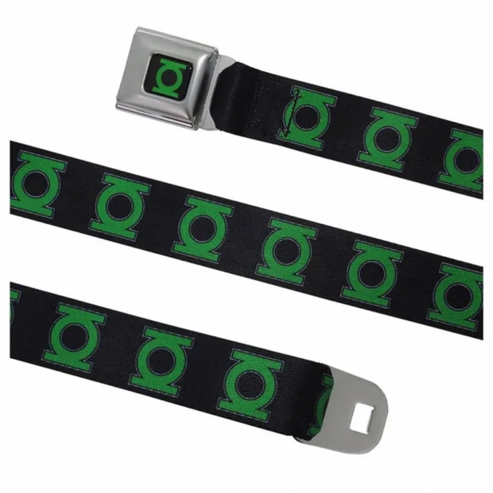 🆕 UNWORN-BRAND NEW WITH TAGS Green Lantern “seatbelt” ajustable belt